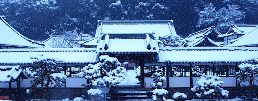 koshoji temple in the snow